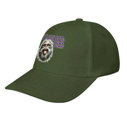 Bigfoot, Sasquatch “It's called karma..", Baseball Cap – 8 Colors
