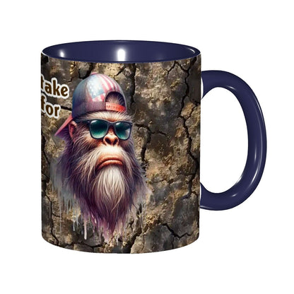 Sarcastic Sasquatch Collection, 11.2 Oz Ceramic Coffee Mug- Don't Mistake
