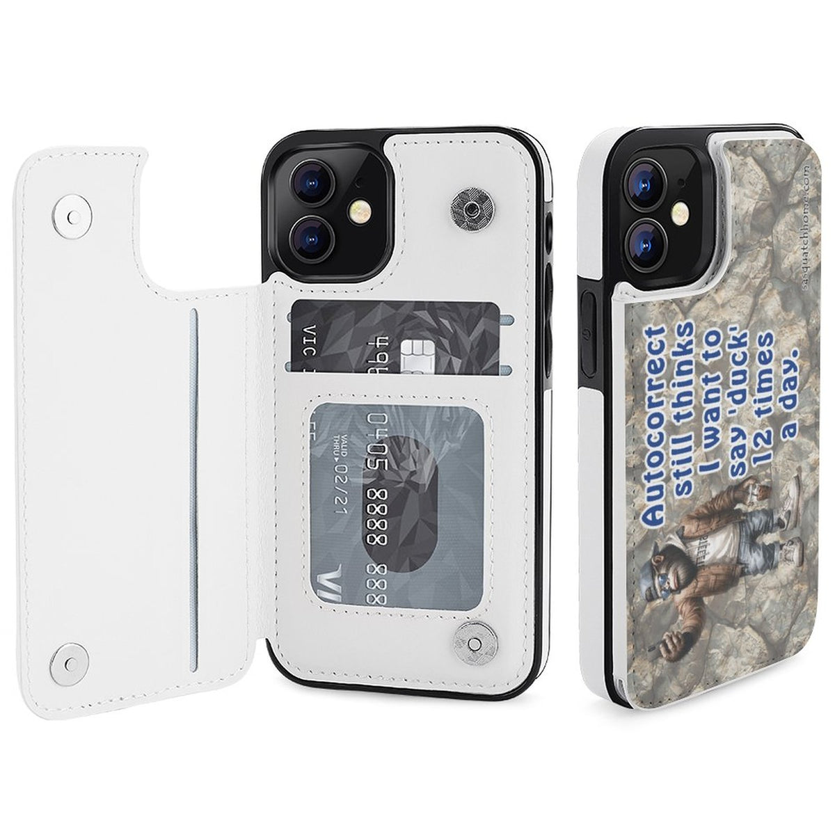 iPhone 12 Series Cell / Mobile phone Flip wallet case- , "Autocorrect.."