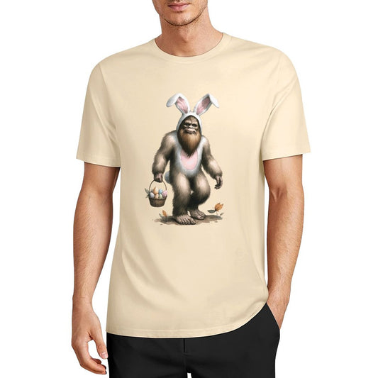 Bigfoot - Sasquatch Easter Bunny Short Sleeve Cotton T-Shirt