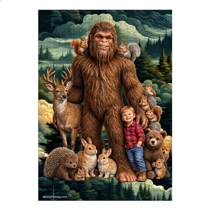 Sasquatch & Critters 300pcs Wooden Vertical Jigsaw Puzzle