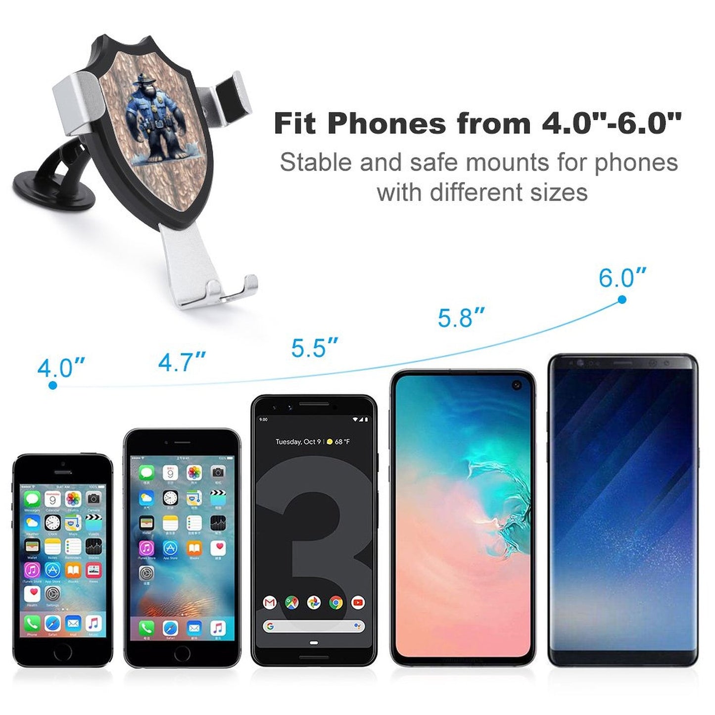 Ssaquatch / Bigfoot Car Mount Mobile Phone Holder