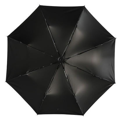 Dancing Beach Sasquatch Manual Triple Folding Umbrella with Pattern Outside ZYS02-8K