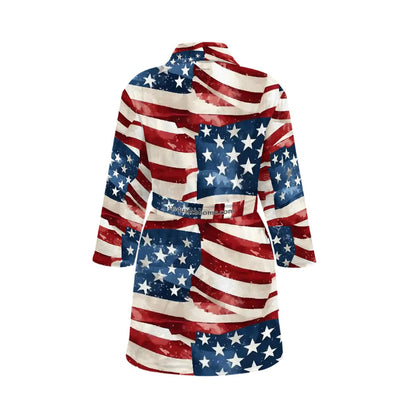 Charlie Kirk Memorial Women’s Bath Robe 33.5” Long