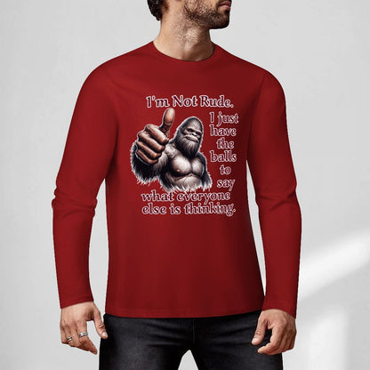 Bigfoot - Sasquatch Cotton Unisex Long Sleeve T-shirt