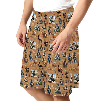 10 Bigfoot / Sasquatch Designs, Men’s Polyester, pocketed, pajama Shorts