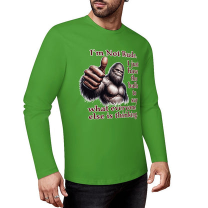 Bigfoot - Sasquatch Cotton Unisex Long Sleeve T-shirt