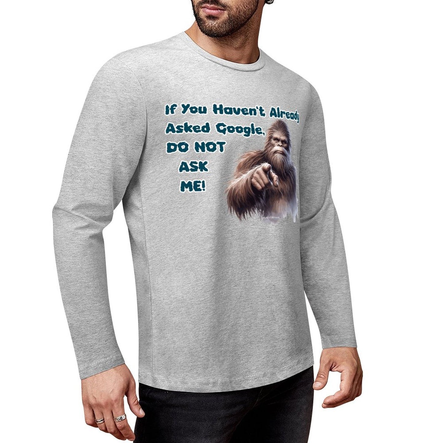 Bigfoot - Sasquatch Cotton Unisex Long Sleeve T-shirt