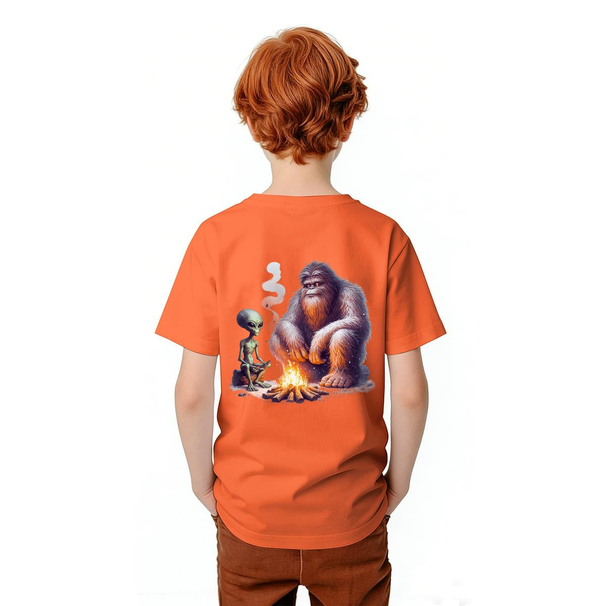 Bigfoot Sasquatch Designs, Kid’s Double Sided Gildan 5000B T Shirt
