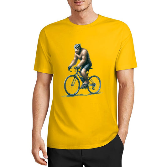 Bigfoot - Sasquatch Bicycle Short Sleeve Cotton T-Shirt
