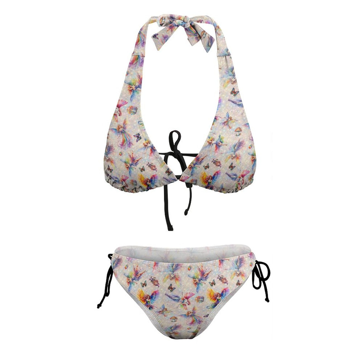 Fairies - Two Piece String Bikini Halter Swimsuits