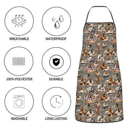 Sasquatch Bigfoot Designs, Polyester Apron with Pockets