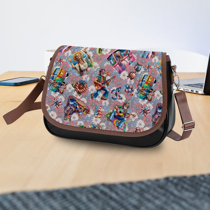 8 Patriot Designs, Leather Shoulder Bag / Purse