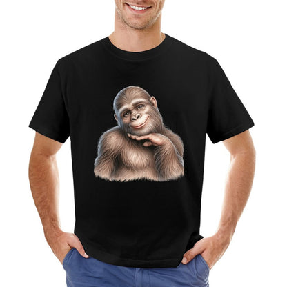 Bigfoot, Sasquatch, female, Short Sleeve Cotton T-shirt