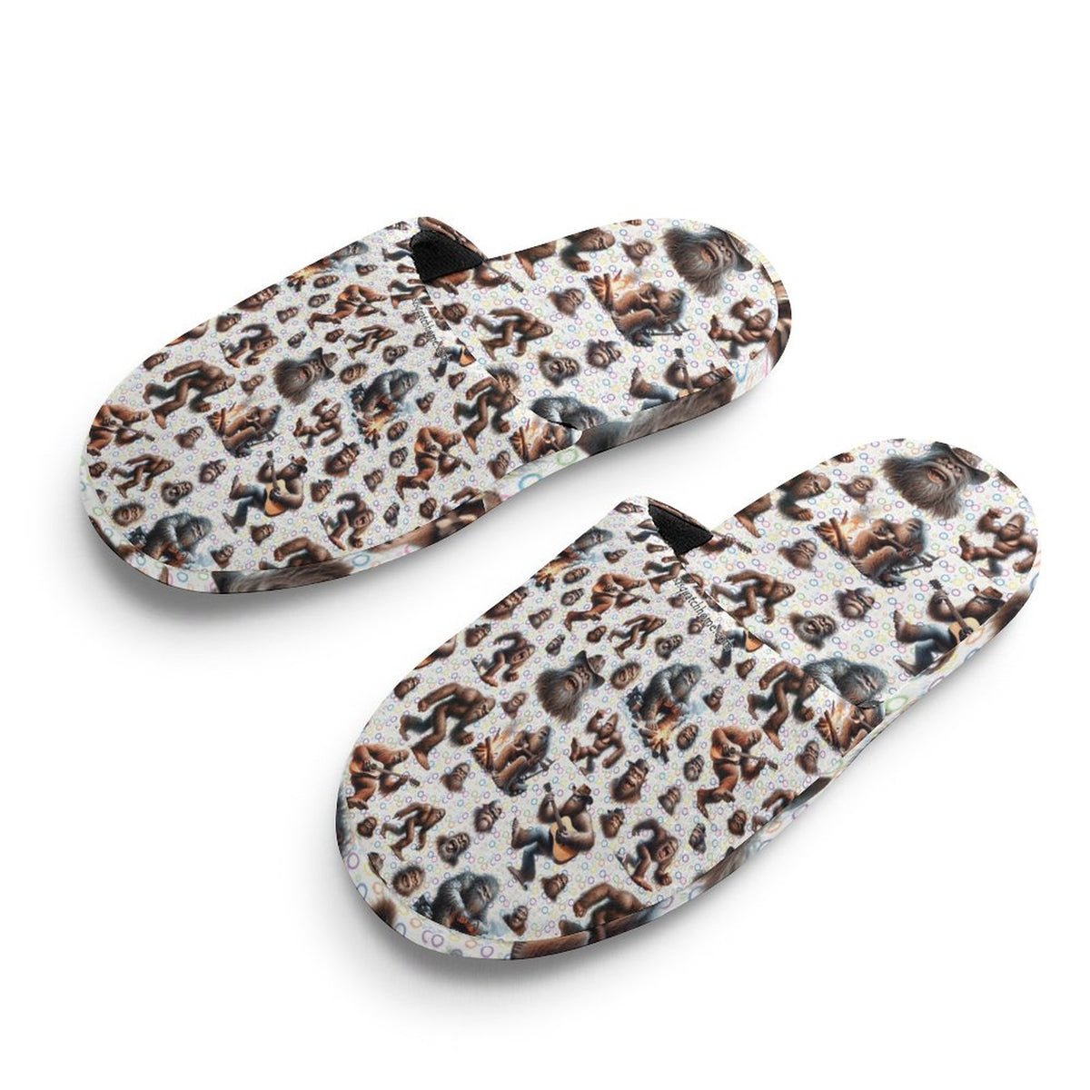 20 Bigfoot Sasquatch Designs, Children's Cotton Flannel Slippers