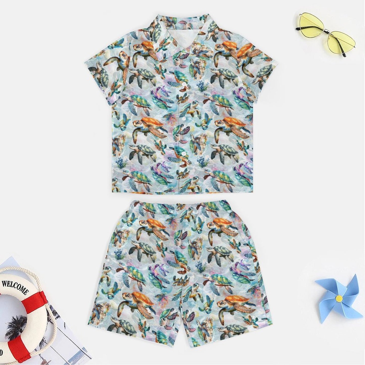 Animal Designs, Children's Casual Beach Outfit