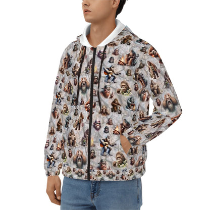 21 Bigfoot Sasquatch Designs, Adult Zip Up Hoodie