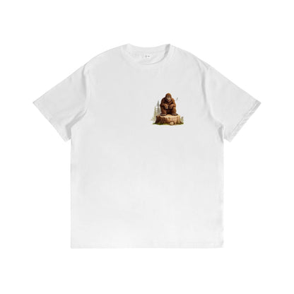 Sarcastic Sasquatch Short Sleeve 100% Cotton T-shirt- Double Sided