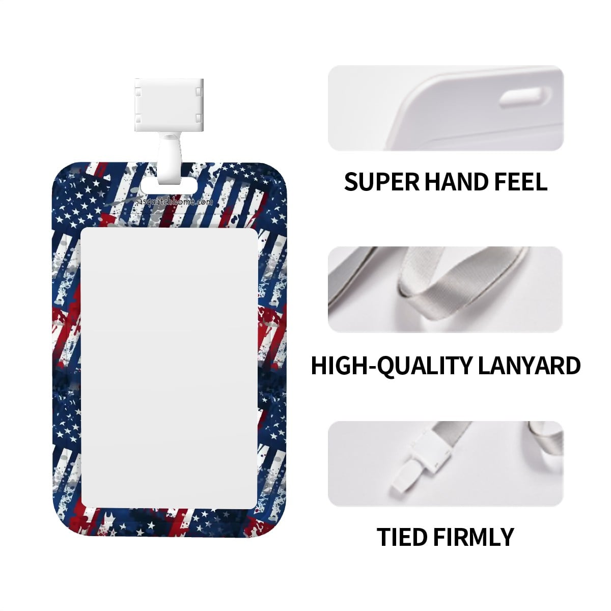 Bigfoot Sasquatch, Navy Officer, Durable Double Sided Badge Holder