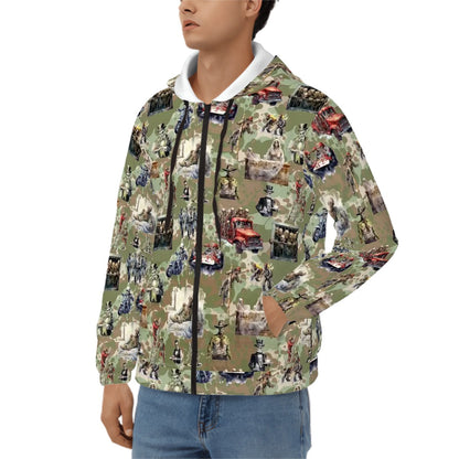 10 Misc Designs, Adult Zip Up Hoodie
