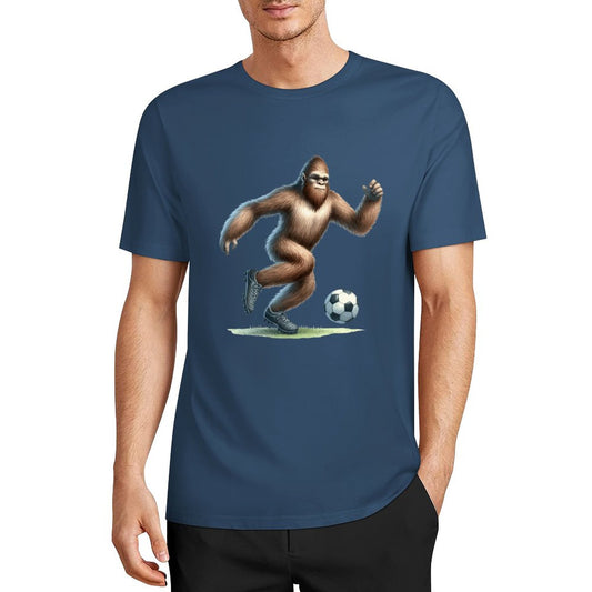 Bigfoot - Sasquatch Soccer (football) Short Sleeve Cotton T-Shirt