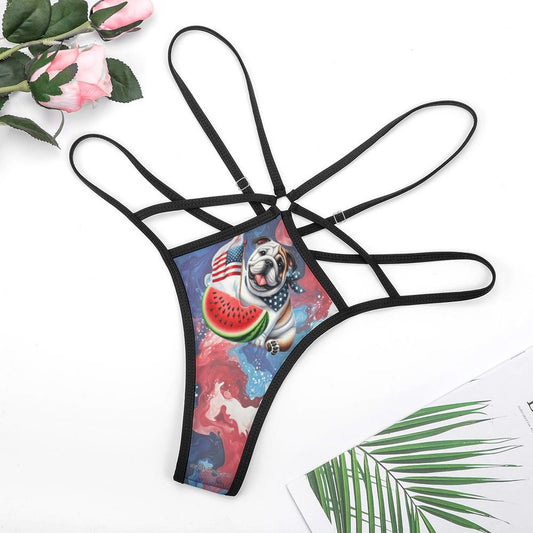 Patriot Bulldog, Sexy G String Thong for Women