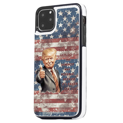 Donald Trump Iphone 11 Pro Max Cell / Mobile phone wallet case