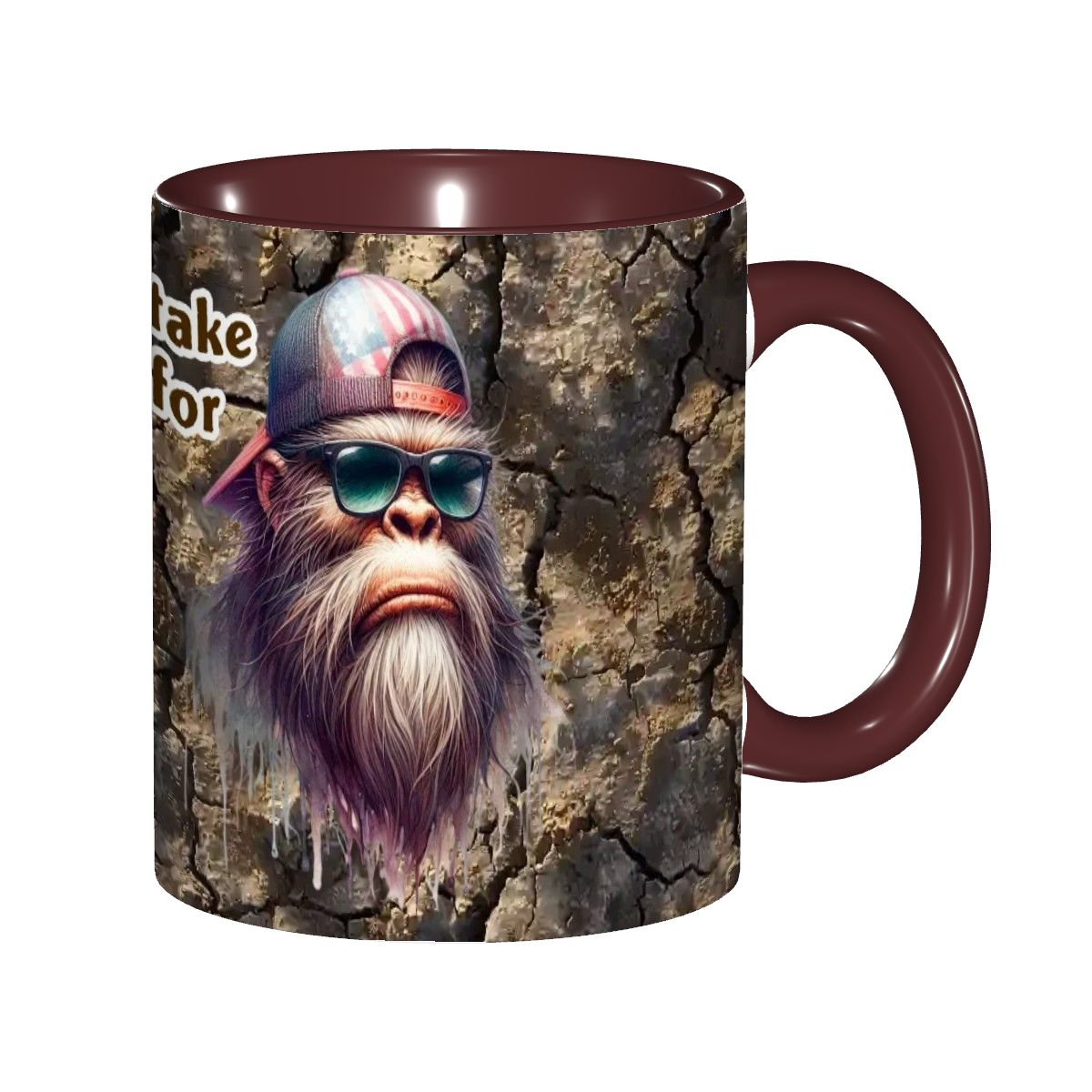 Sarcastic Sasquatch Collection, 11.2 Oz Ceramic Coffee Mug- Don't Mistake