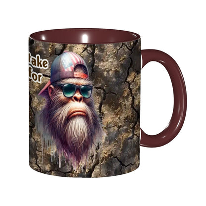 Sarcastic Sasquatch Collection, 11.2 Oz Ceramic Coffee Mug- Don't Mistake