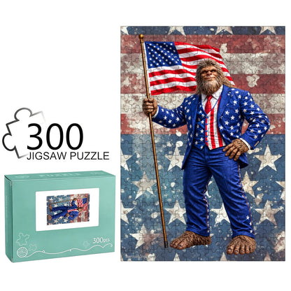 Patriot Sasquatch 300pcs Wooden Vertical Jigsaw Puzzle