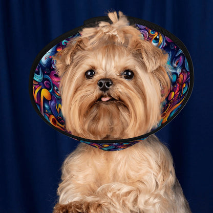 Psychedelic Collage, Pet Elizabethan, Pet Medical Collar