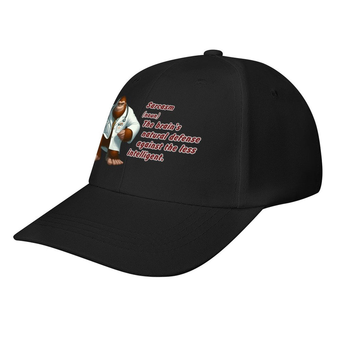 Dr Bigfoot, Sasquatch, "Sarcasm", Baseball Cap – 8 Colors