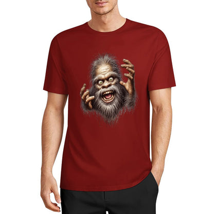 Bigfoot - Sasquatch Crazy Hands Short Sleeve Cotton T-Shirt