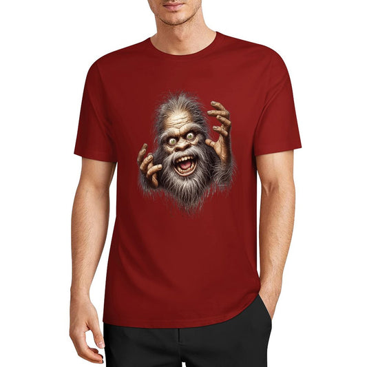 Bigfoot - Sasquatch Crazy Hands Short Sleeve Cotton T-Shirt