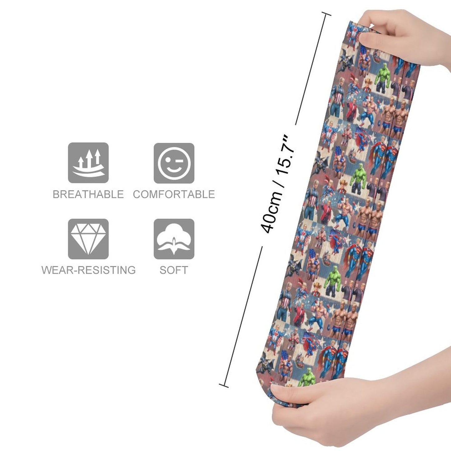 20 Donald Trump Designs, 15.5 Inch Tube Socks