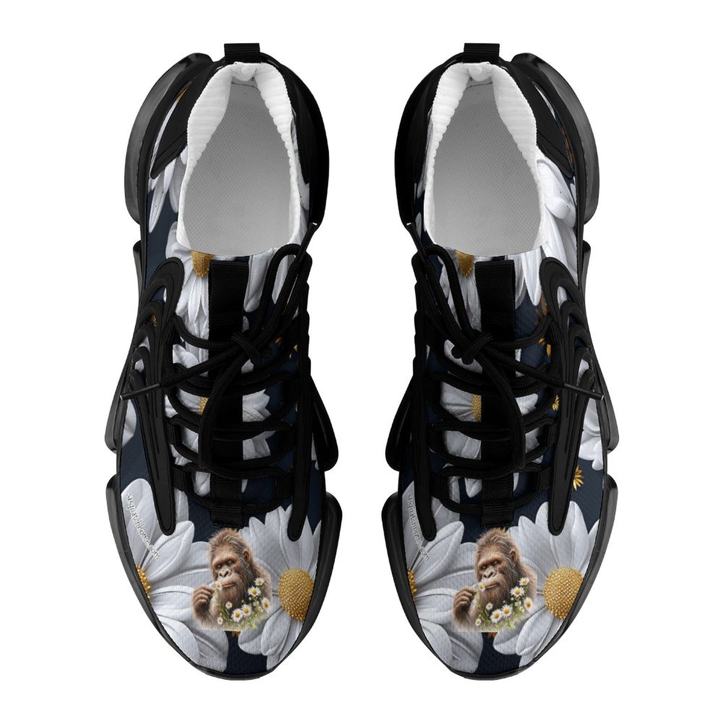Sasquatch "smell the flowers" Men Custom Basketball Shoes with Breathable Fabric F68