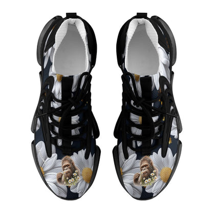 Sasquatch "smell the flowers" Men Custom Basketball Shoes with Breathable Fabric F68