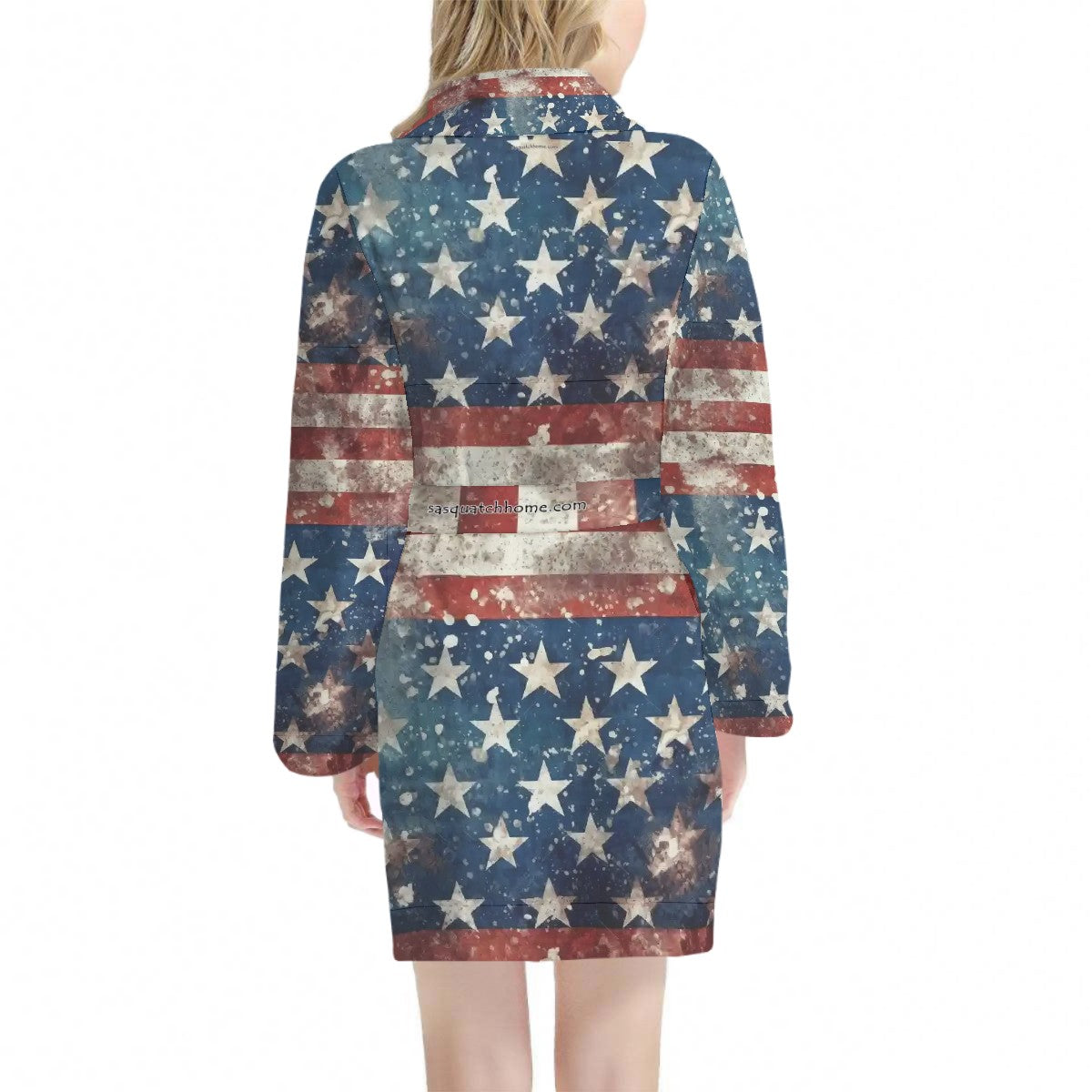 Donald Trump Cartoon Themed, Women’s Bath Robe 33.5” Long