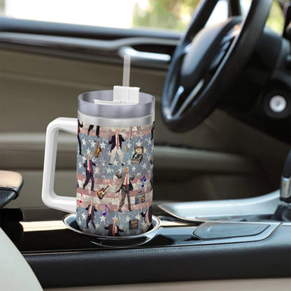 Trump Themed 40 oz Travel Coffee Mug with a Straw