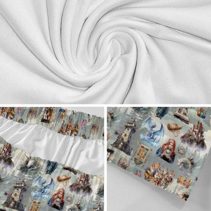 10 Cool Misc Designs, Men’s Polyester, pocketed, pajama Shorts