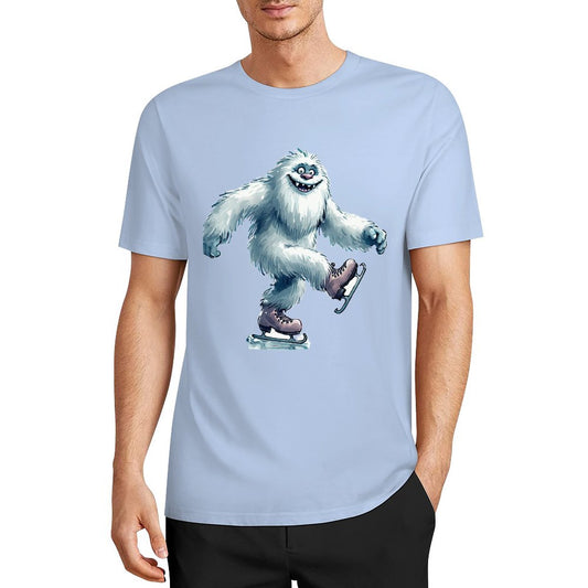 Bigfoot - Sasquatch Yeti Skate, Short Sleeve Cotton T-Shirt