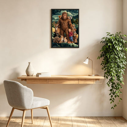 Sasquatch & Critters 300pcs Wooden Vertical Jigsaw Puzzle