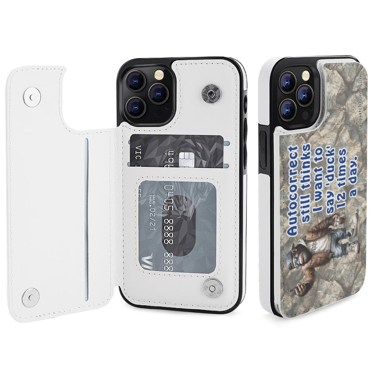 iPhone 12 Series Cell / Mobile phone Flip wallet case- , "Autocorrect.."