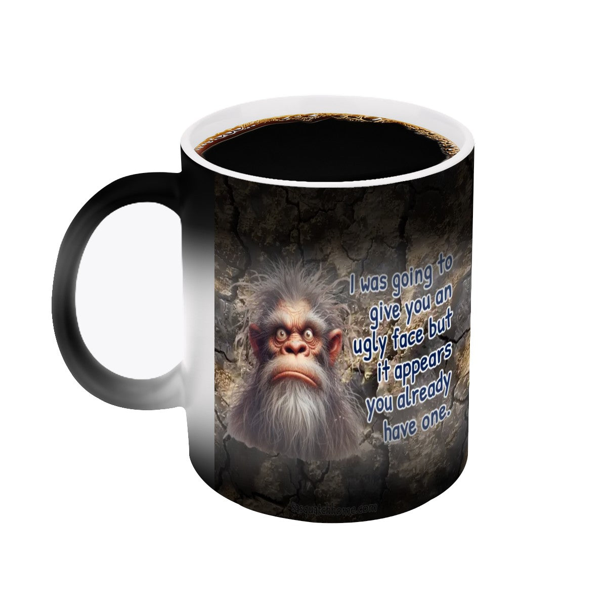 Sarcastic Sasquatch, "Ugly Face " Color Changing 11oz MugColor Changing 11oz Mug, Coffee Cup