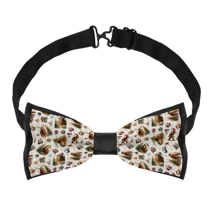 Sasquatch, Bigfoot Christmas, Polyester BowTie