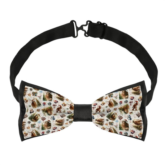 Sasquatch, Bigfoot Christmas, Polyester BowTie