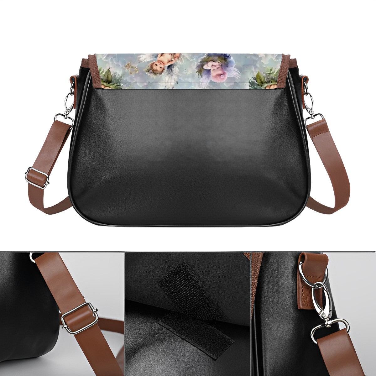 6 Fairy Designs, Leather Shoulder Bag / Purse