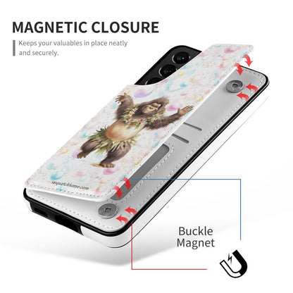 Samsung S21 Ultra, Phone Case / Flip Cover Wallet - Dancing Sasquatch