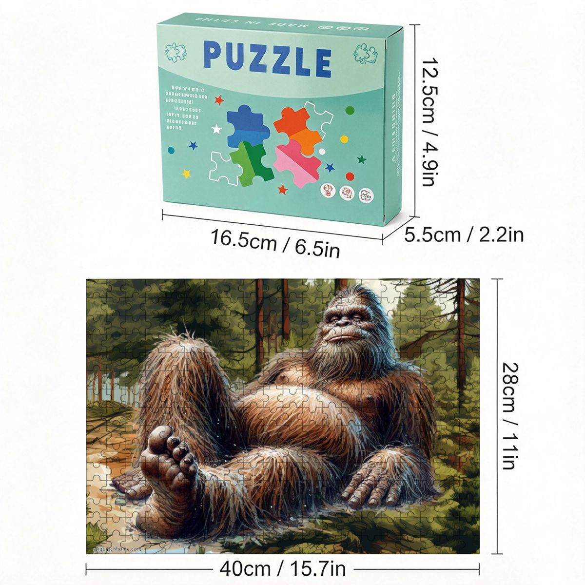 Laid Back Sasquatch 300pcs Horizontal Wooden Jigsaw Puzzles