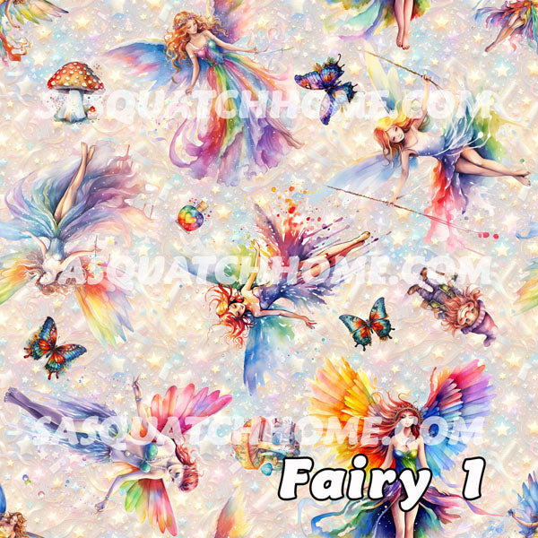 6 Fairy Designs, Set of 3 Auto Seat Covers